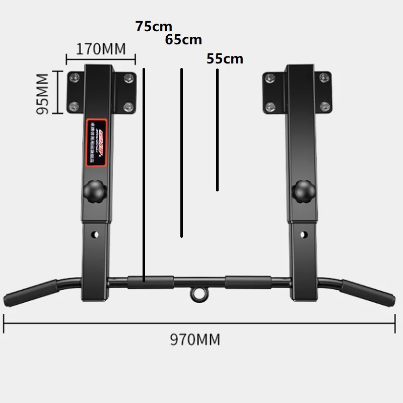 Adjustable 300kg Home Gym pull Up Bar On Roof Military Training