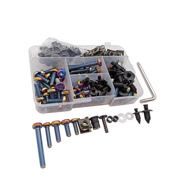 

M5 M6 Aluminum Motorcycle Fairing Screws Bolts Kit Inner Hexagon Motorbike Mount For BMW F650GS F700GS f 650 700 gs f650 f700gs