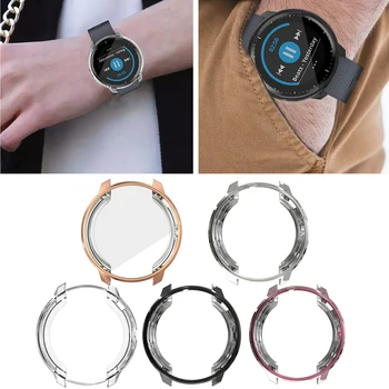 

Gosear Scratchproof Soft TPU Plated All-around Protective Case Cover Shell Screen Protector for Garmin Vivoactive 3 Music