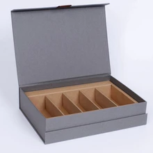 Оптовые продажи нанесение печати по индивидуальному заказу свадебный подарок откидная коробка бумага с художественным оформлением и серая картонная складная коробка с лентой- PX11055