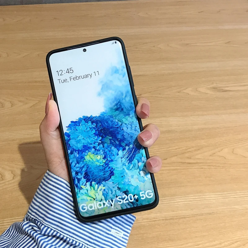 Чехол для Samsung Galaxy Note 20 S20 Ultra FE Plus защитный прозрачный матовый мягкий ударопрочный