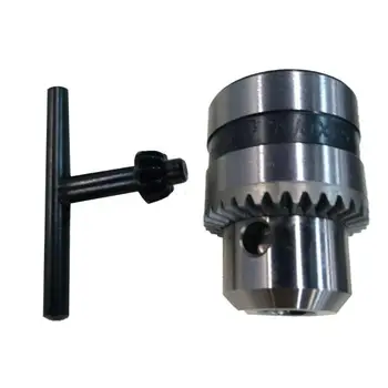 

Electric Drill Chuck Angle Grinder Drill Chuck with Key Lathe Accessories Self-locking Iron Collet with Key Electric Accessorie