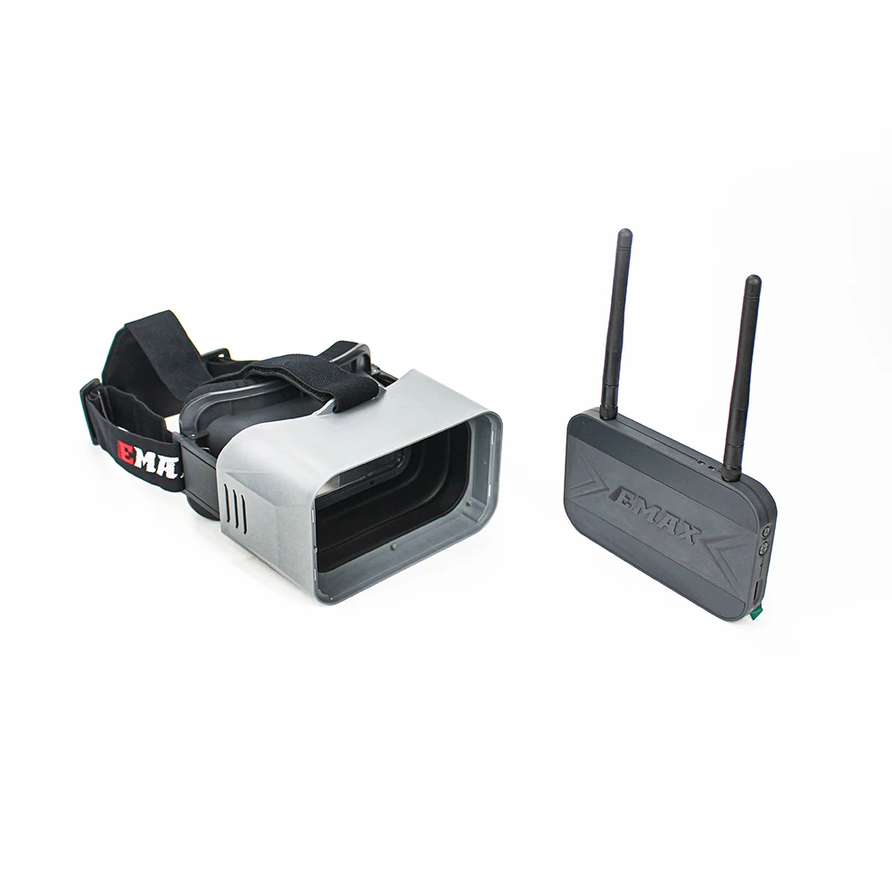 รูปสินค้า แว่นตา FPV โดรน 5.8G 4.3 นิ้ว เสาอากาศ 2 เสา สำหรับแข่งขัน