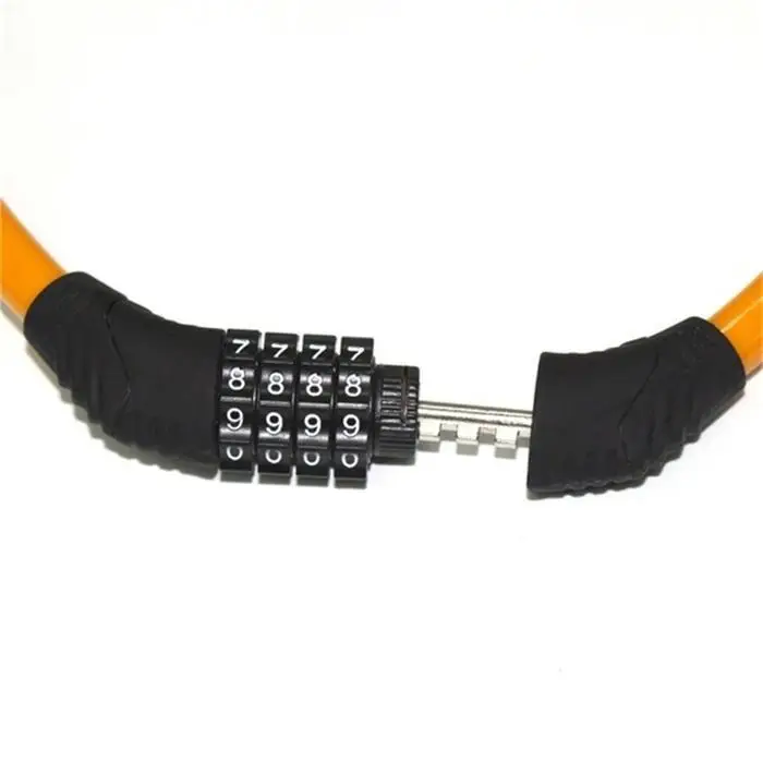 General Bicycle Mountain Bike Anti-theft Ring Shape Wire Black/Blue/Orange/Green Rope Password Lock
