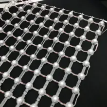 55 мм Шаг DC12V WS2815 20 мм диаметр светодиодный пиксель матрица; IP68 Номинальная; Размер: 12 пикселей* 12 пикселей(60 см* 60 см); RGB полноцветный