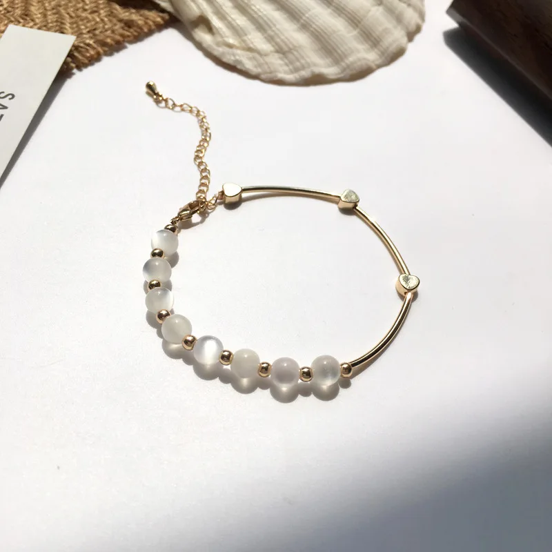 

INS Fashion and Personality Non-symmetrical Simple Metal Texture Choker Was White Daily Life Outfit Students Bracelets Women