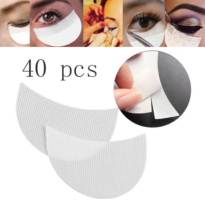 40 pcs 20/40/50 шт Тени для век патчи подкладки для наклеивания ресниц мягкие тени для век наклейки для макияжа ресниц наклейки для ногтей принадлежности для макияжа TSLM2 - Цвет: 40 pcs