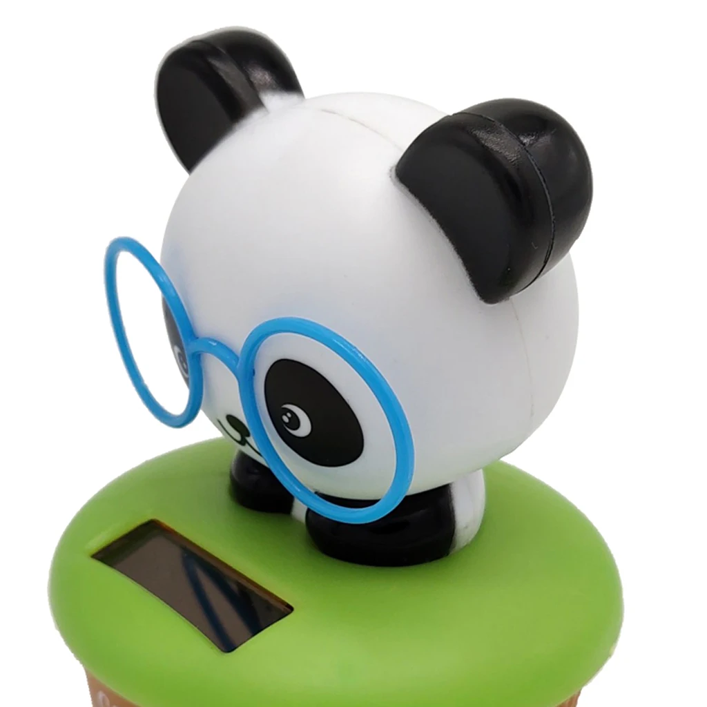 Cartoon Solar Powered Dancing Panda Animal Swing Figure Model Toy Dashboard Car Desk Decoration