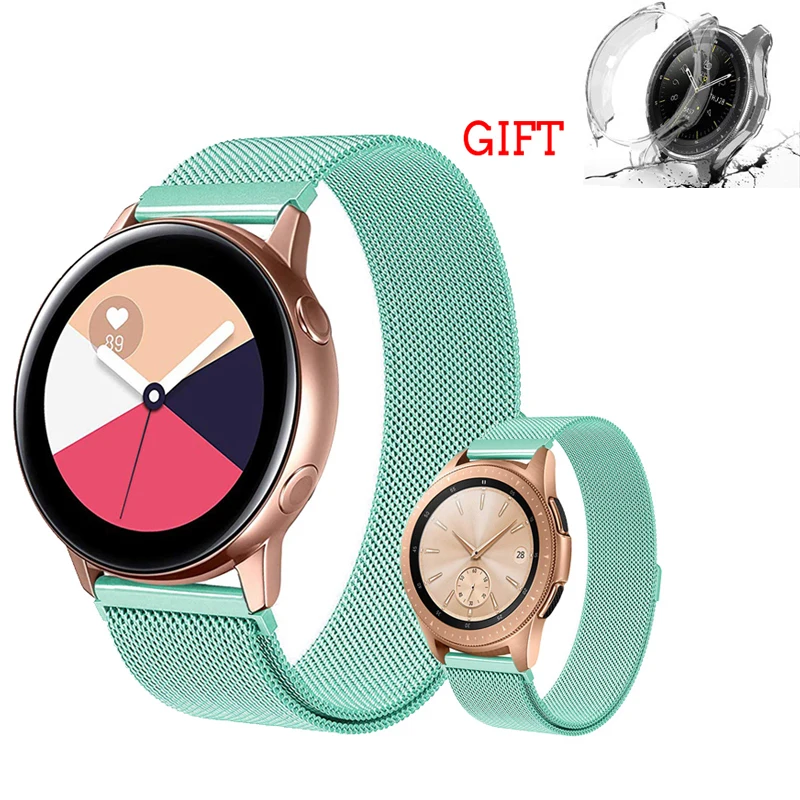 Чехол для часов + ремешок Samsung galaxy watch active 46 мм gear S3 frontier металлический 20 и 22