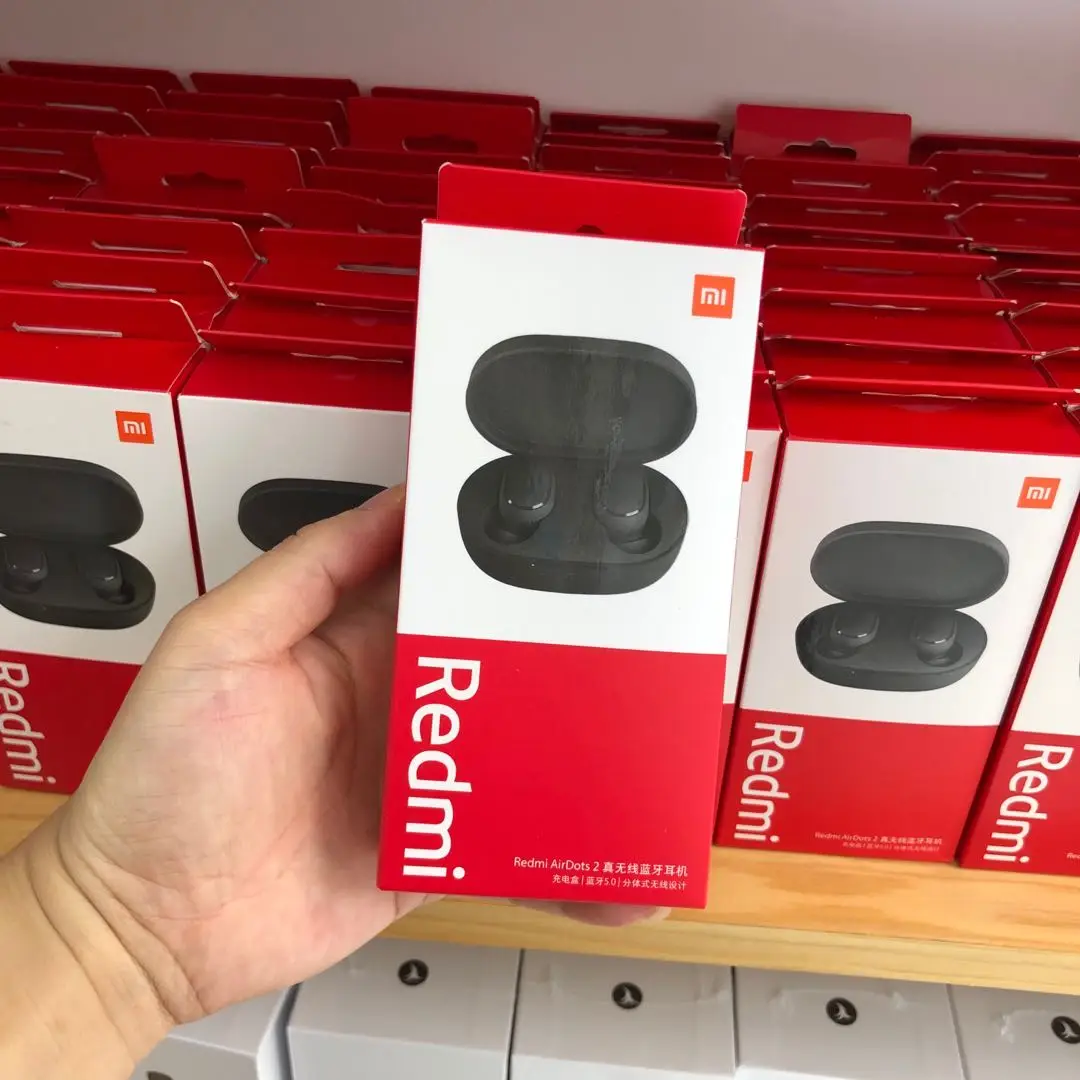 Оригинальный Xiaomi Redmi Airdots 2 Наушники вкладыши TWS True Wireless Bluetooth наушники стерео Бас 5