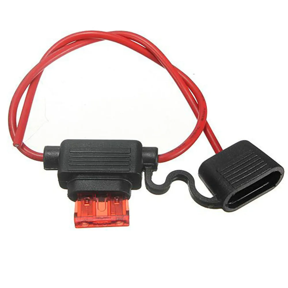 1 Set Car 14AWG Auto Standard Blade Fuse Holder And 10 Fuses 5A 10A 15A 20A 30A Each 2 Pcs