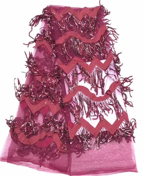 

African Lace Fabric 2019 Embroidered Nigerian Laces Fabric Bridal High Quality French Tulle Lace Fabric For Women DPAU152