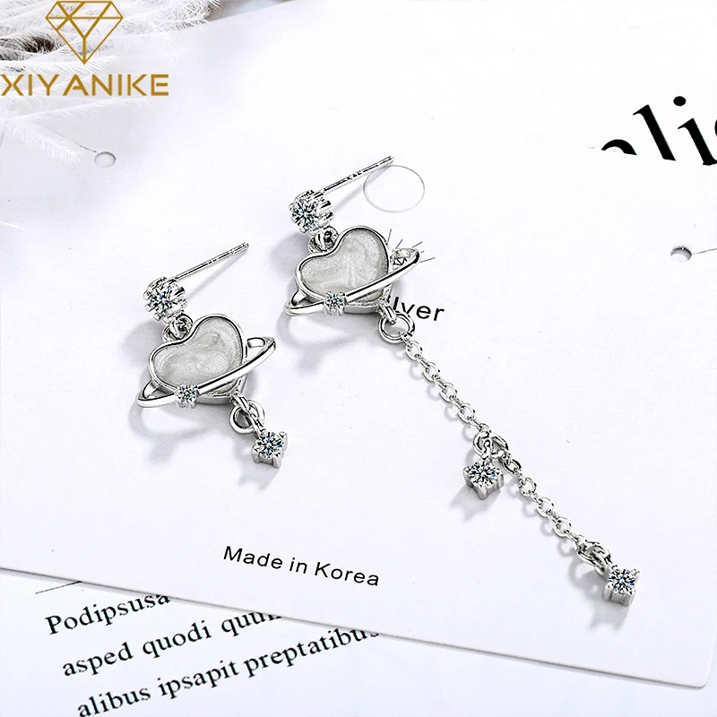 XIYANIKE из стерлингового серебра 925 пробы Новые Креативные длинные очаровательные