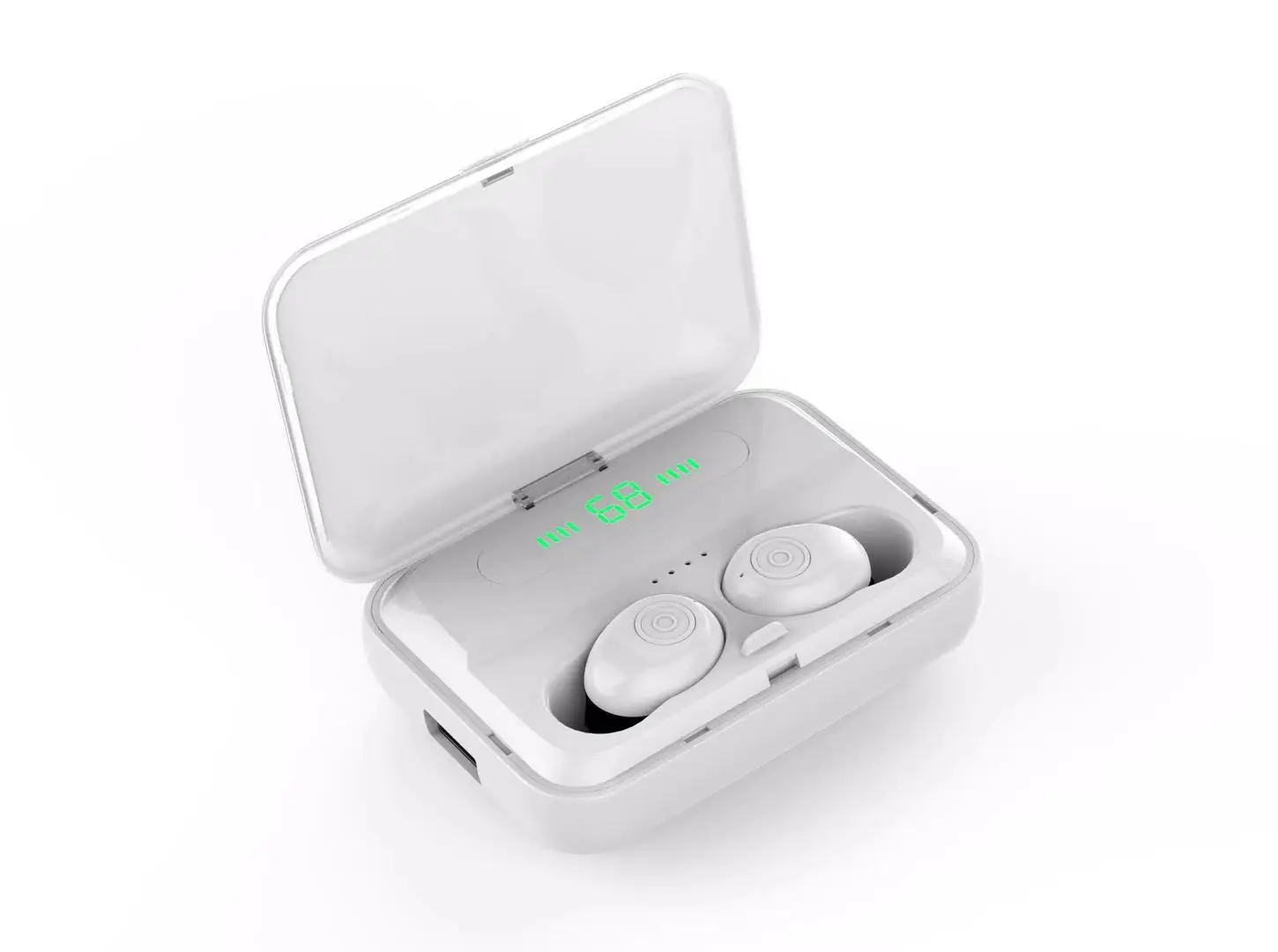 F9 Mini Dual V5.0 Wireless Earphones Bluetooth Earphones 3D Stereo Sound Earbuds with Dual Microphone and Charging box new 5.0 - Цвет: F9 White