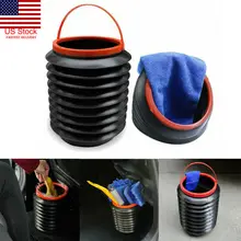 Легкий автомобиль пыль хранилище ведер корзина для мусора может контейнер всплывающий мешок для мусора складной