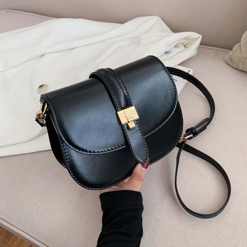 

Luxurious Shoulder Bags Woman Bag 2019 Designer Leather Handbags Saddle Bag Ladies Retro Flap Crossbody Messenger Bags Bolsa