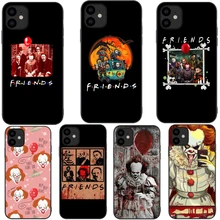 Жуткий чехол для iPhone 11 с изображением героев фильма ужасов для Хэллоуина, черный мягкий чехол из ТПУ для iPhone 11 Pro Max, 5,8 дюймов, 6,1 дюймов, 6,5 дюймов, Новинка