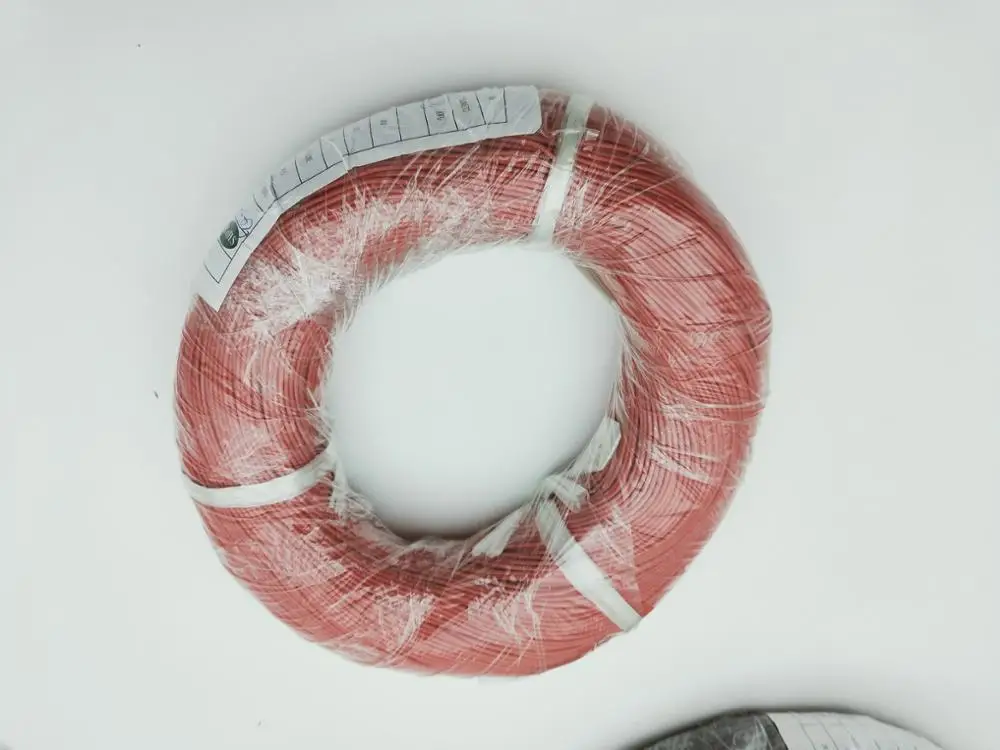 1 Reel 305M 3KV DC 28AWG/26AWG/24AWG/22AWG/20AWG/18AWG High Voltage silicone line Red Wire Cable degree centigrade New