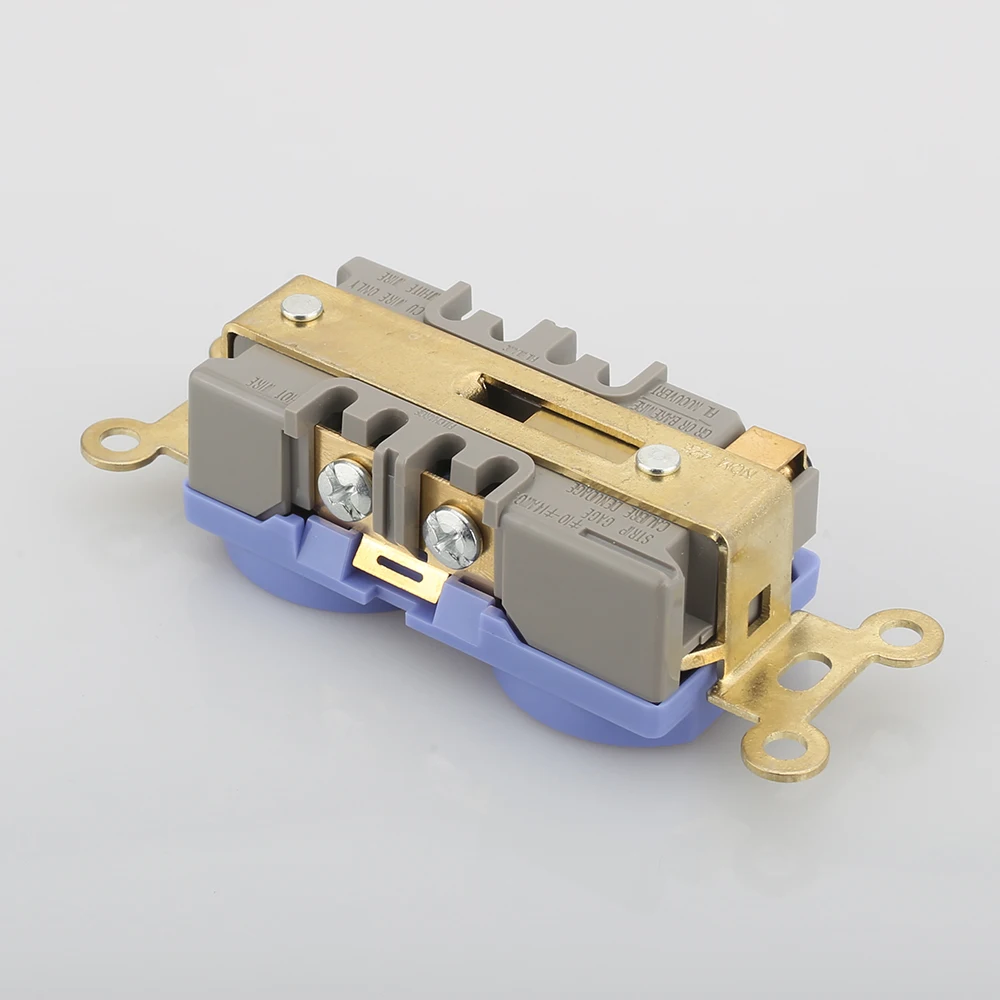 1 шт. настенная розетка с позолоченным корпусом|receptacle socket|us outletus socket |