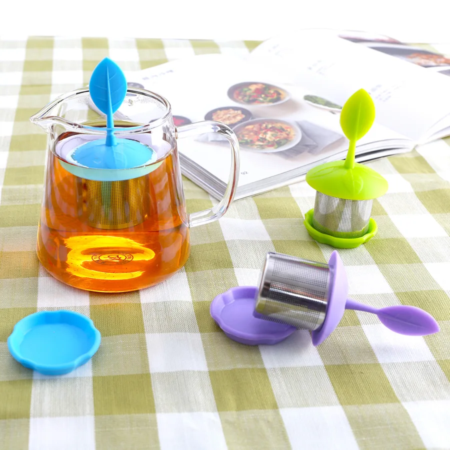 304 Stainless Steel Food Grade Silicone Tea Maker Tea Strainer Tea Bags Creative Tea Filter Tea Egg