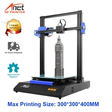 Tamanho máximo 300*300*400mm do pring da fonte aberta do apoio do reprap prusa i3 da impressora 3d do tamanho grande de anet et5x grande com nivelamento da cama do automóvel