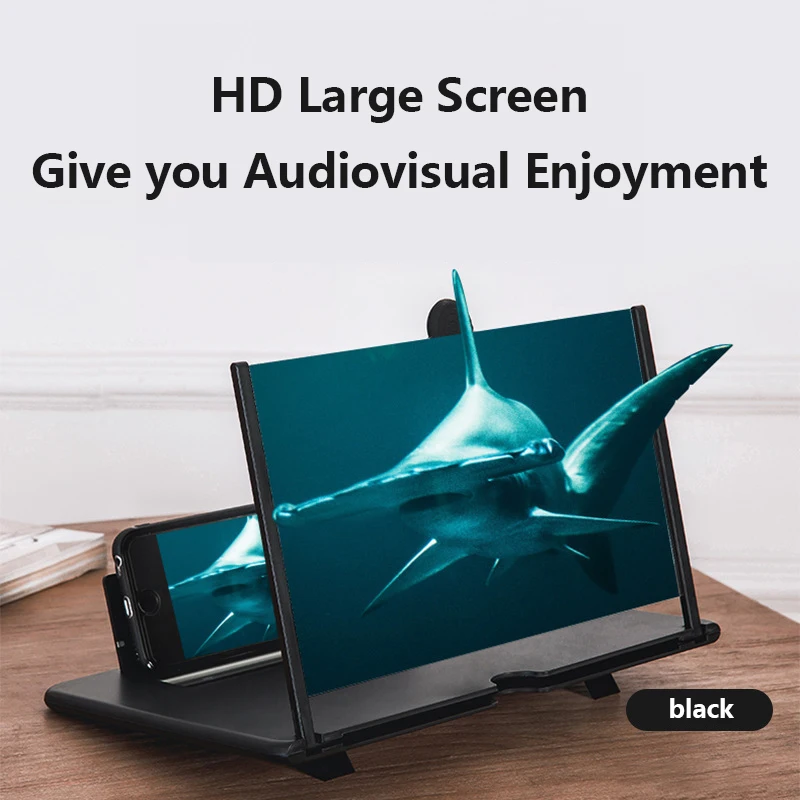 12-дюймовый 3D HD телефон со встроенным усилителем экрана складной кожаный