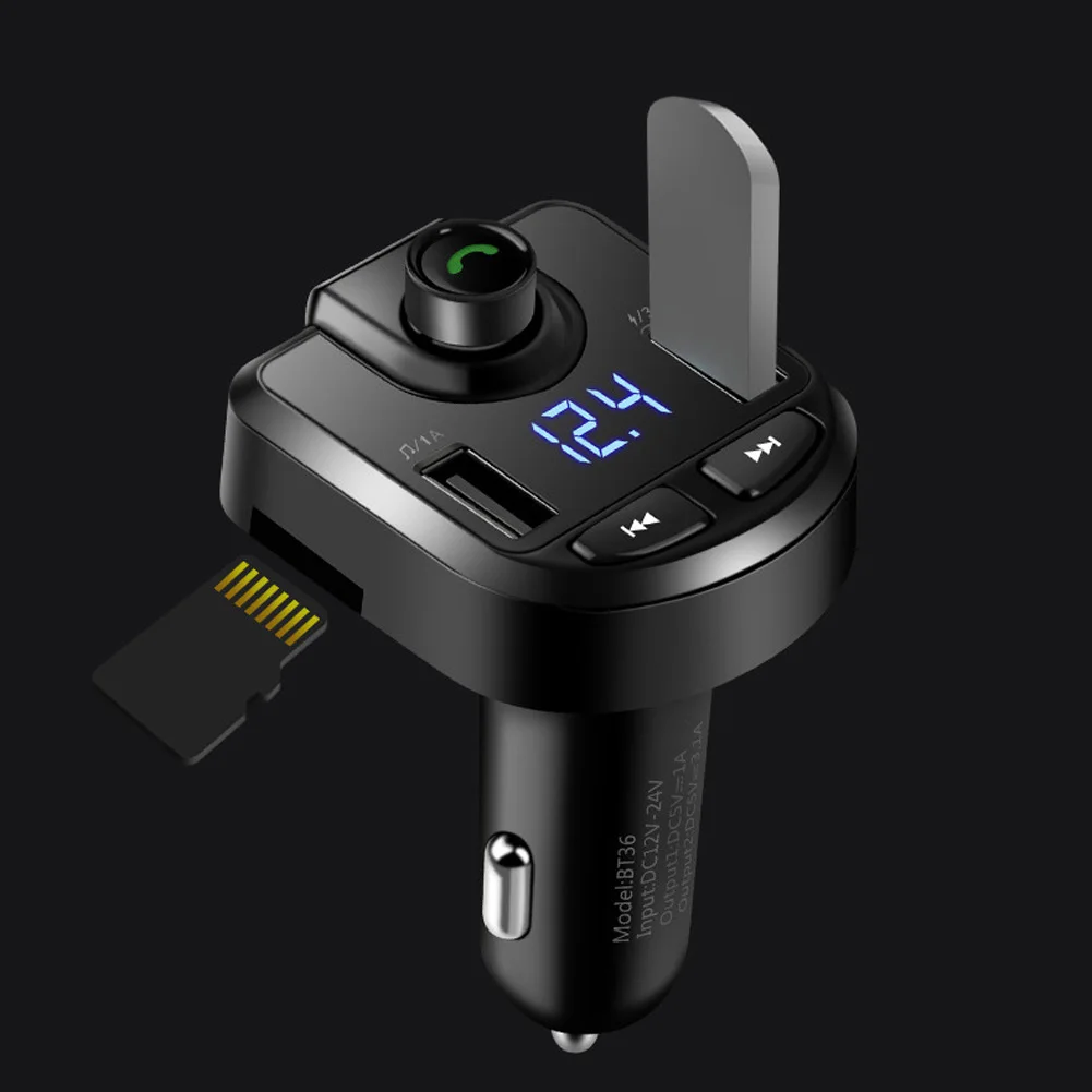 Аксессуары fm-передатчик Bluetooth автомобильное зарядное устройство музыкальный адаптер MP3-плеер двойной USB беспроводной громкой связи многофункциональный кабель для передачи данных