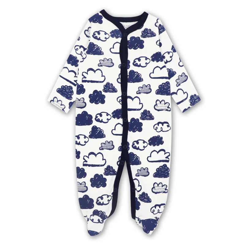 Newborn Clothing Baby Boys Babies Girls Footed Sleep Pajama 3-12 Months Infant Jumpsuit