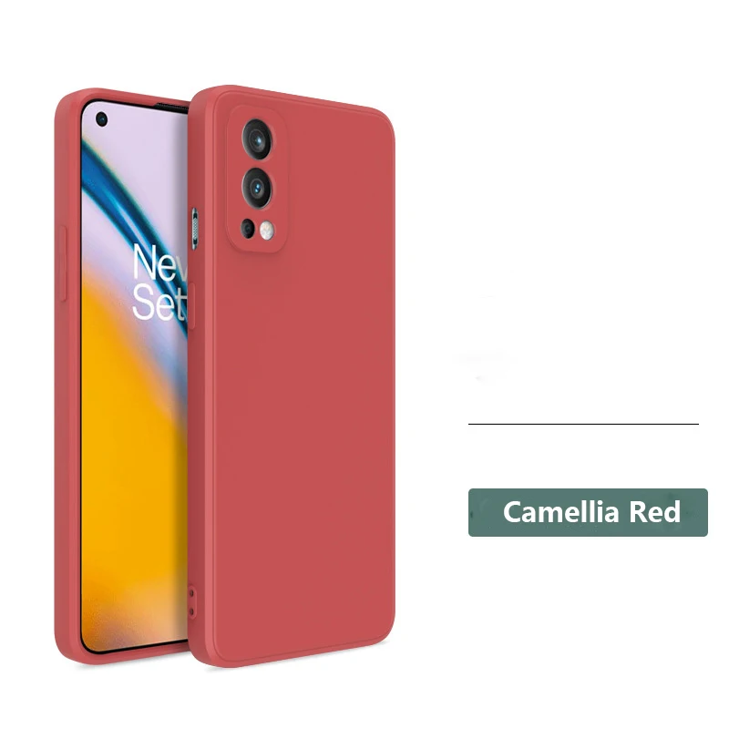 Luxury Original Square Soft Liquid Silicone Case For Oneplus 10 9 Pro 9RT 9R Cover For Oneplus Nord 2 5G CE 1+9 8T 8 1+8T 7 1+7T samsung flip cover Cases & Covers