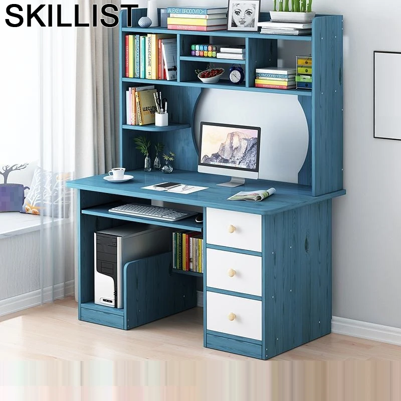

Tafel Bed Laptop Tavolo Office Notebook Stand Escritorio Scrivania Ufficio Bedside Desk Computer Tablo Mesa Table With Bookcase