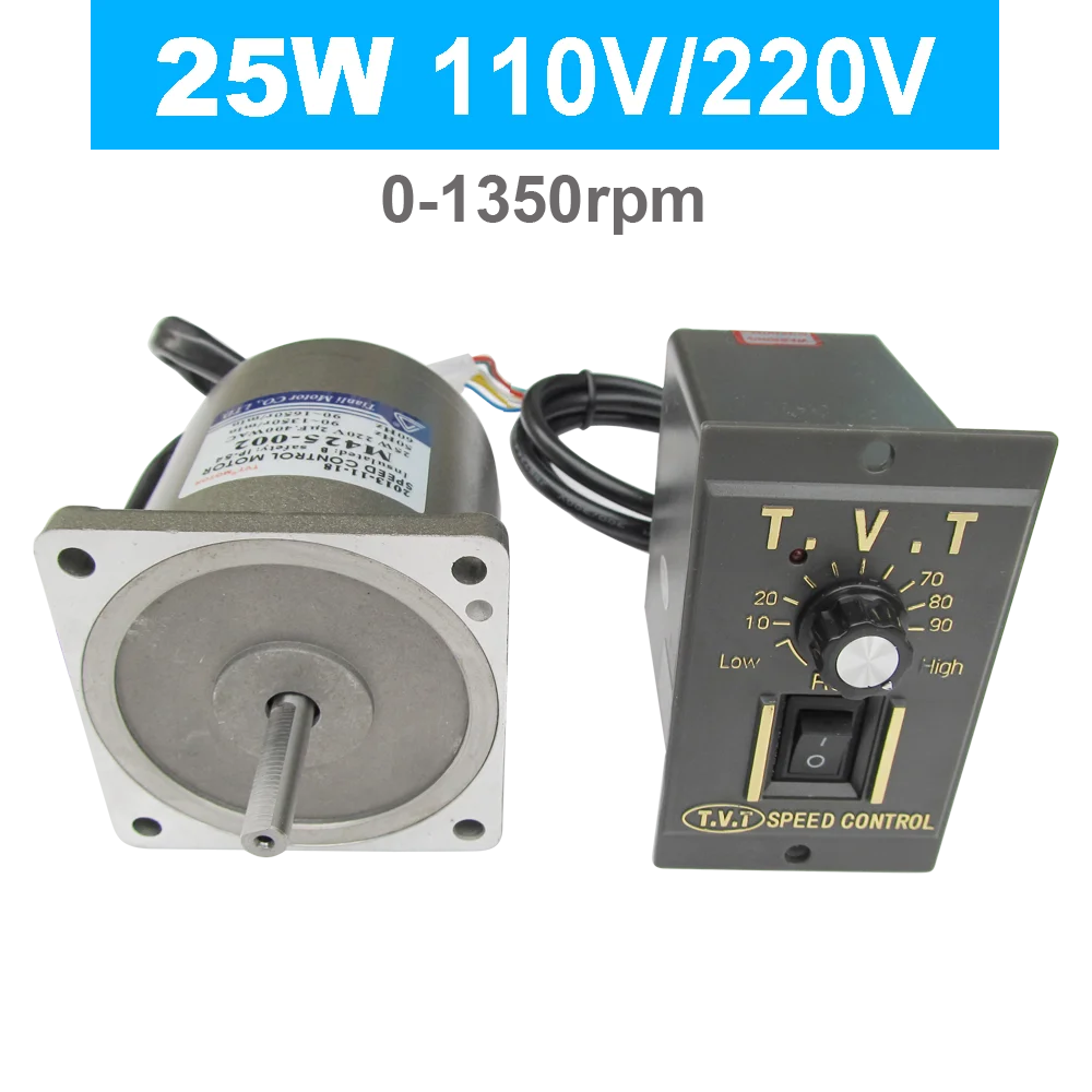 25WAC110V220V5060HZhighrpmhightorqueelectricmotorwithspeed