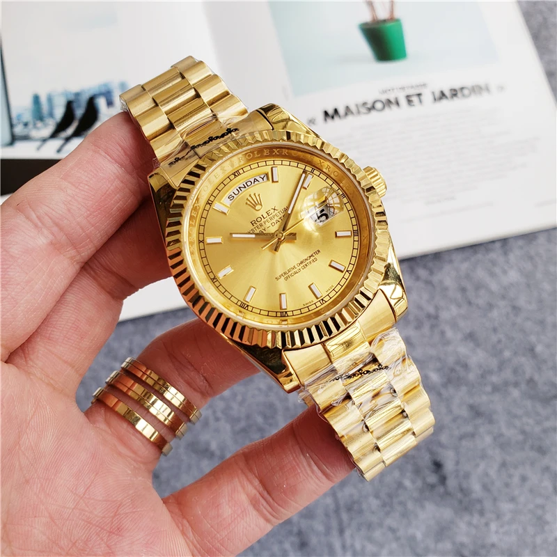 

Rolex- Men's watch luxury brand ceramic ring door AAA mechanical watch automatic winding movement door watch designer watch999