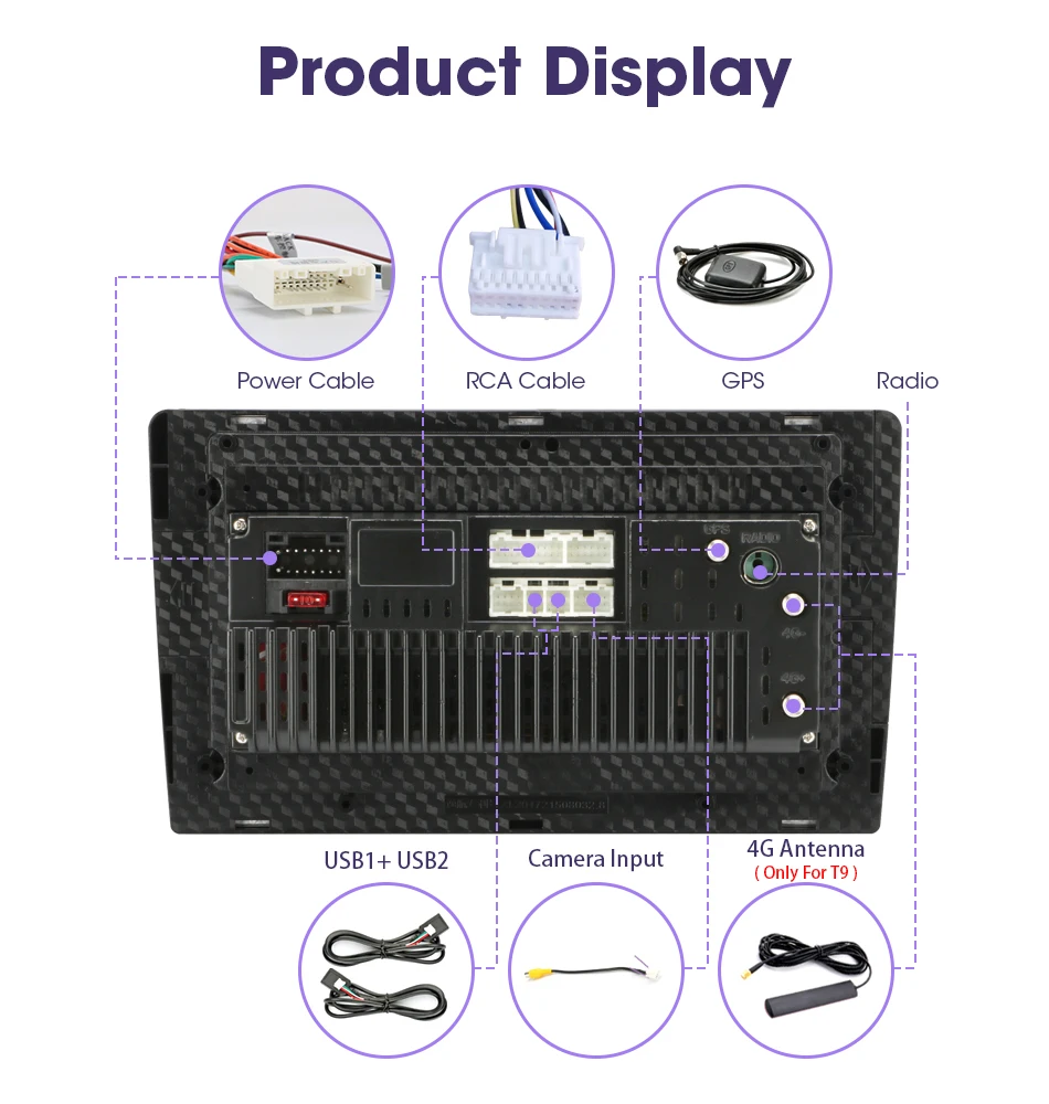 para carro com 4g + wifi, dsp