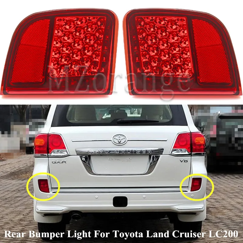 MZORANGE светодиодный задний бампер отражатель светильник для Toyota Land Cruiser LC200 2008 2015