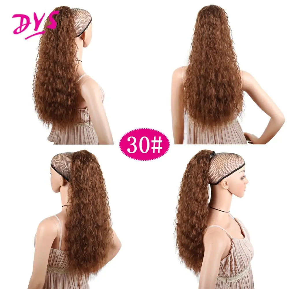 Длинные кудрявые афро синтетические волосы на шнурке наращивание волос в