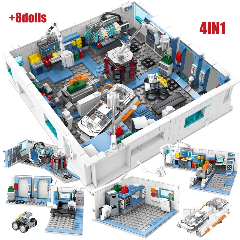 1006pcs Space Station Model Building Blocks with Astronaut Figures Toys Bricks 