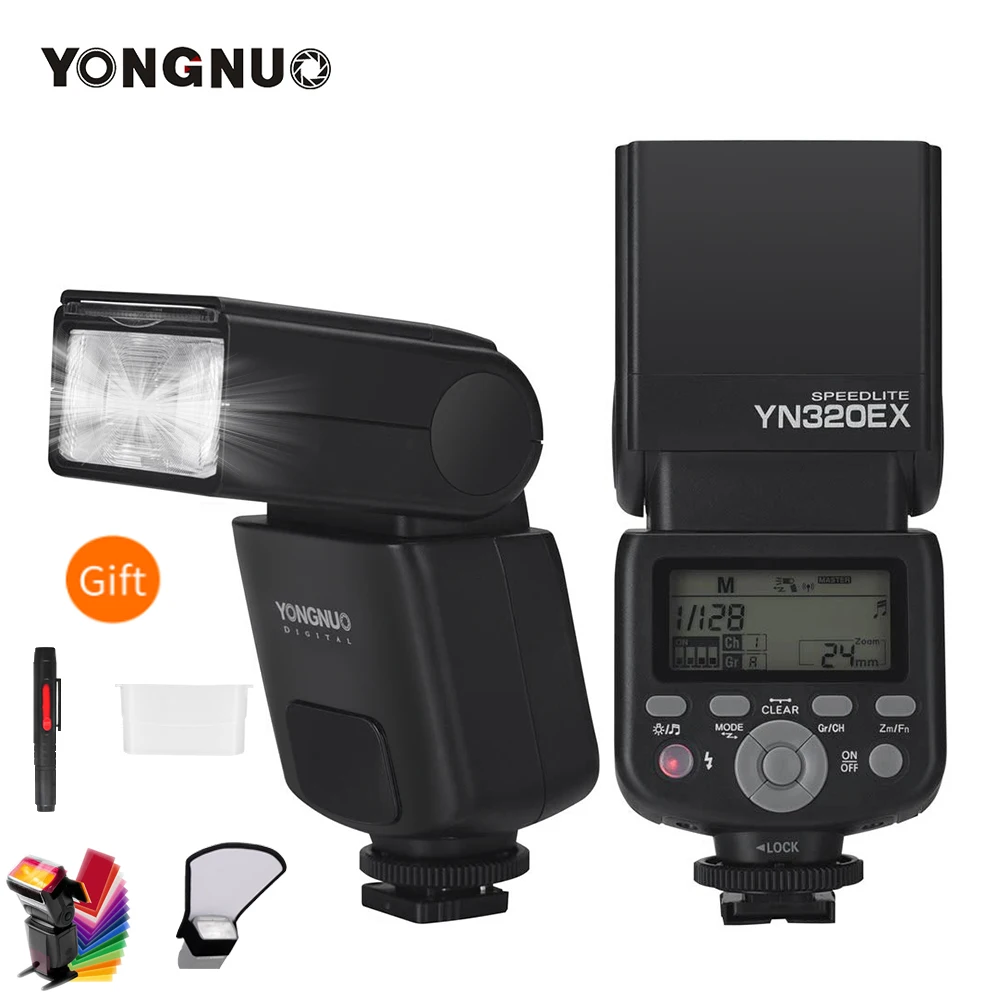 

YONGNUO YN320EX Wireless TTL Camera Flash Master Slave Speedlite 1/8000s HSS GN31 5600K for Sony A7/A99/A77 II/A6000/A6300/A6500