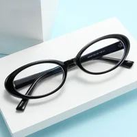 Small Frame Blue Light Blocking Oval Myopia Lens Prescription Eyeglasses Women Men TR90 Optical Spectacles 0 -0.5 -0.75 To -6.0 2