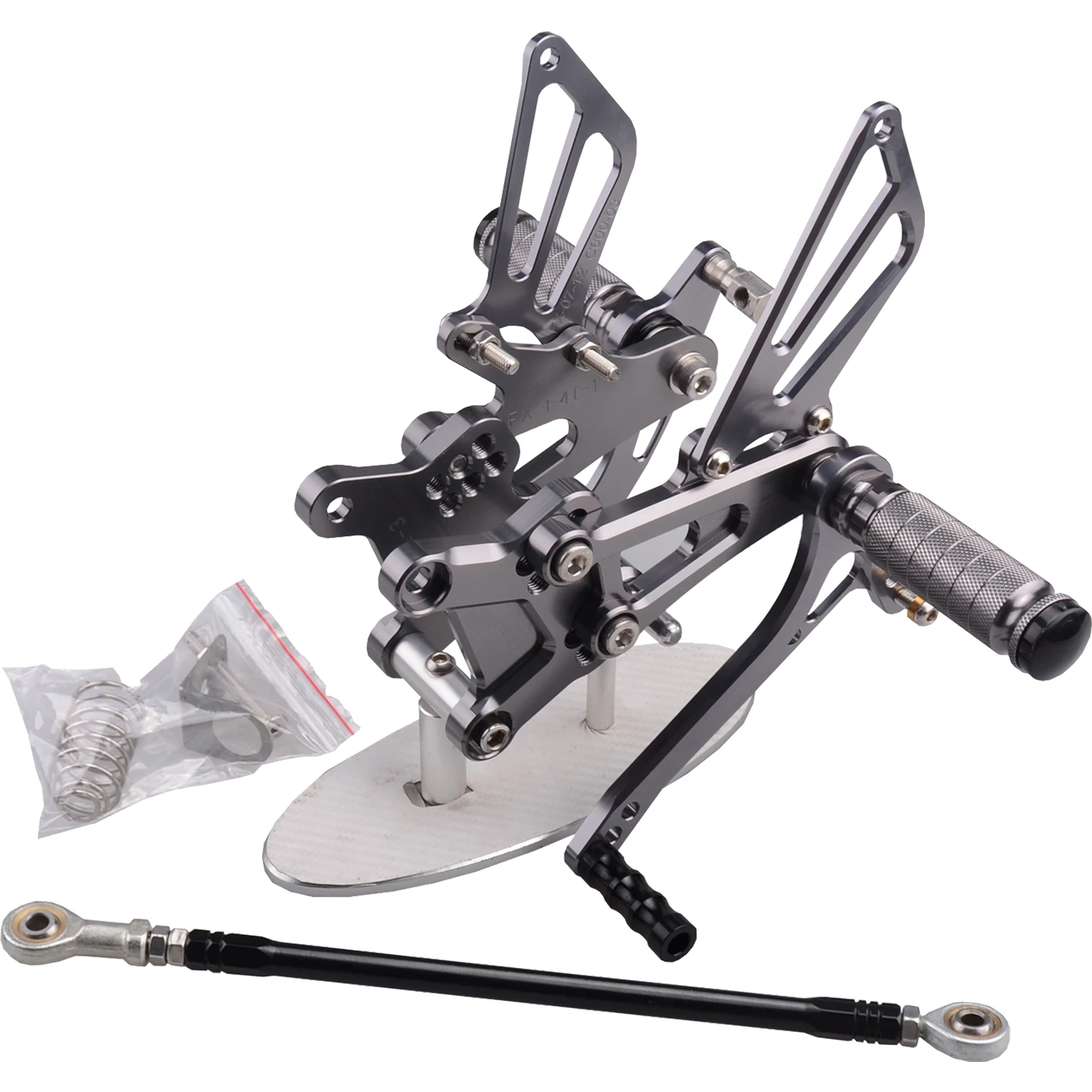 

ЧПУ Гоночный комплект задних регулируемых задних комплектов подножки подходят для Honda CBR600 CBR 600 F4 F4I 1999- 2006 TITAINUM