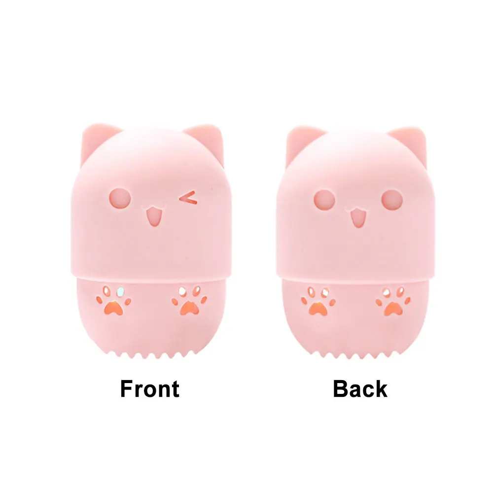 Silicone Beauty Sponge Storage Box Egg Stand Makeup Powder Puff Drying Holder Mildew Proof Cosmetic Puff Case 1PC storage box makeup organizer makeup storage box cosmetic storage box