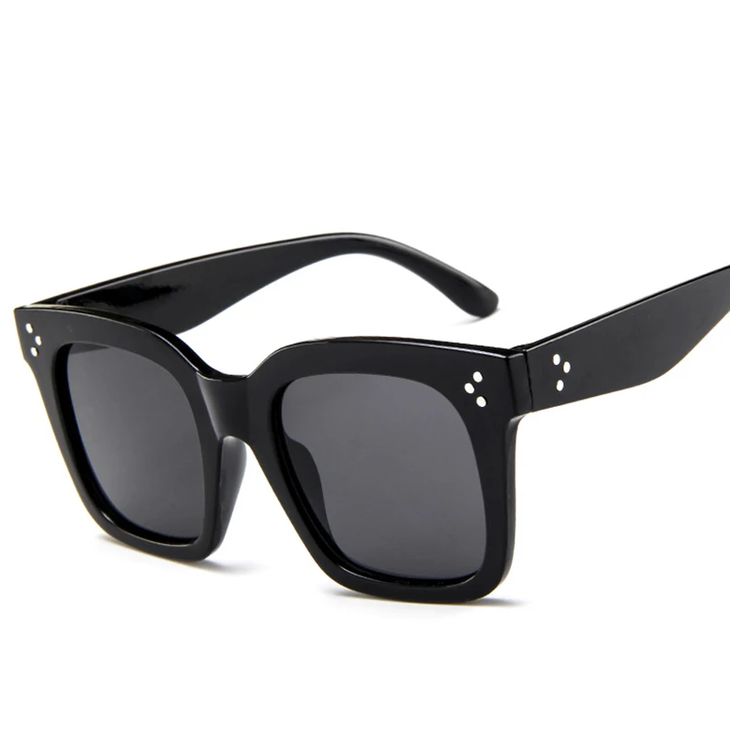 RBROVO модные квадратные солнцезащитные очки женские дизайнерские роскошные женские/мужские солнцезащитные очки Классические винтажные уф400 уличные очки - Цвет линз: Sand black gray