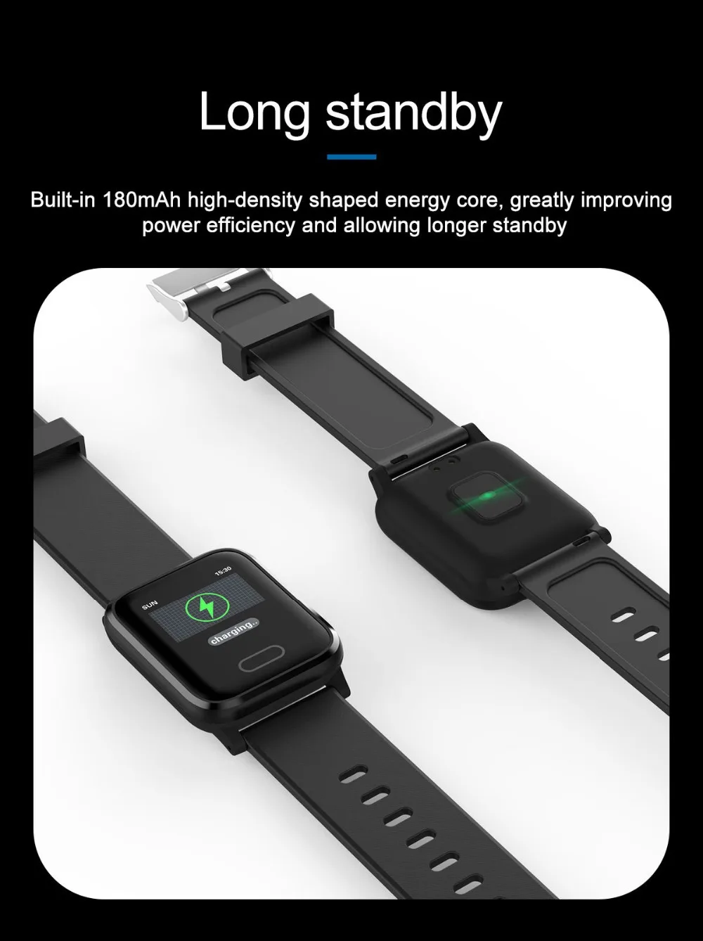 HI16 Smart Watch Wearable Device IP67 Waterproof Bluetooth Pedometer Heart Rate Monitor Color Display SmartWatch For AndroidIOS (14)