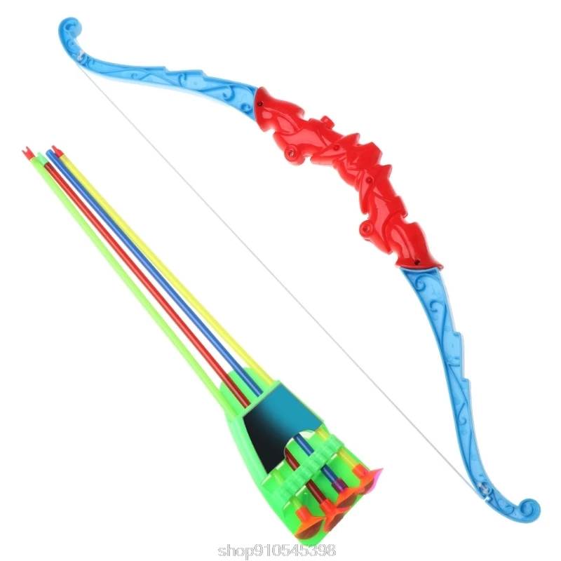

Outdoor Sports Archery Toy Bow With 4Pcs Soft Arrows Kids Toy Game Activity O08 20 Dropshipping