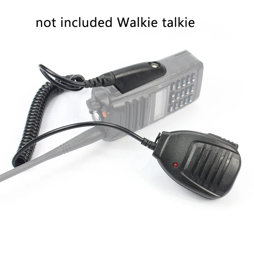 Replacement Clamp Walkie Talkie Parts Mini Waterproof Accessories With Indicate Light Electronics Hand Microphone For BF UV9R