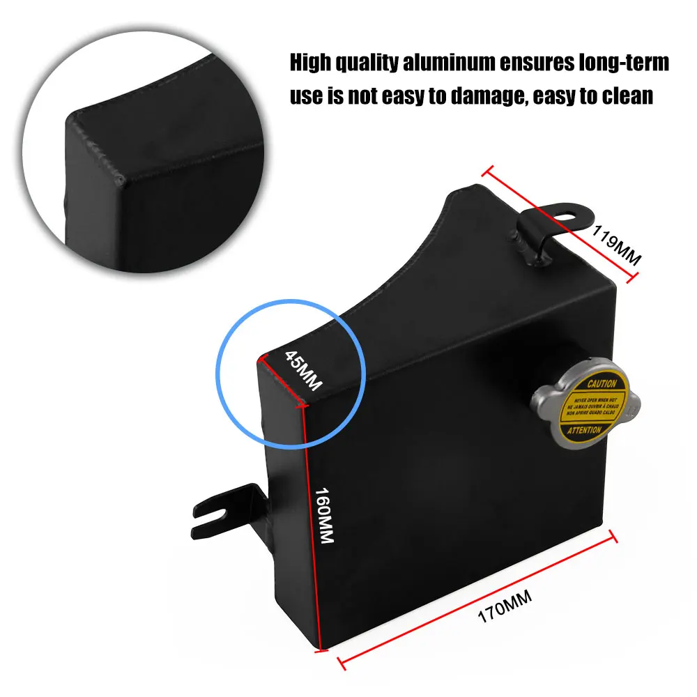 Хладагент расширительный заполняющий бак переливающийся резервуар расширительный заполняющий топливный бак алюминиевый Универсальный для Nissan 240sx S13 S14 1989-1994