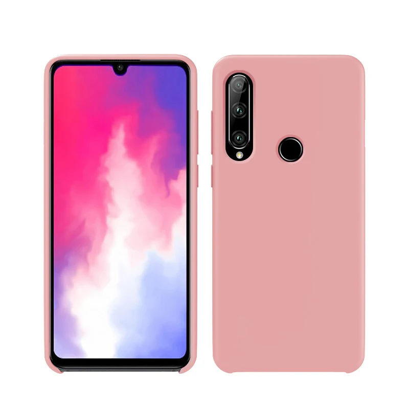 Для huawei P30 Lite чехол из ТПУ карамельного цвета мягкий жидкий силиконовый чехол для huawei P20 Lite P30 Pro противоударный матовый чехол - Цвет: Розовый