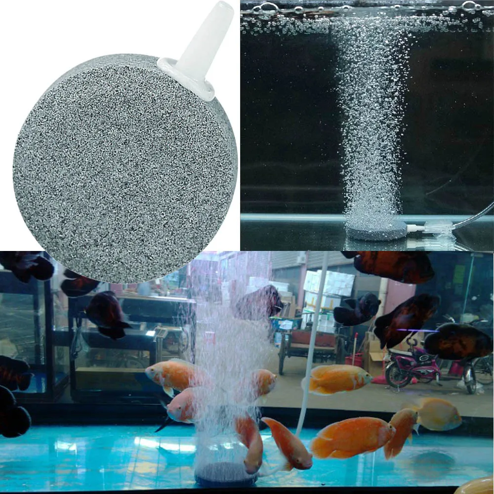 Gelembung Udara Batu Ikan Aquarium Tank Aerator Kolam Pompa Hidroponik 