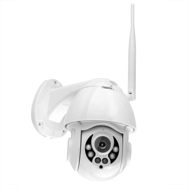 

K38D 1080P WiFi PTZ IP Camera Face Detect Auto Tracking 4X Zoom Two-Way Audio Waterproof Outdoor Security Camera(US Plug)