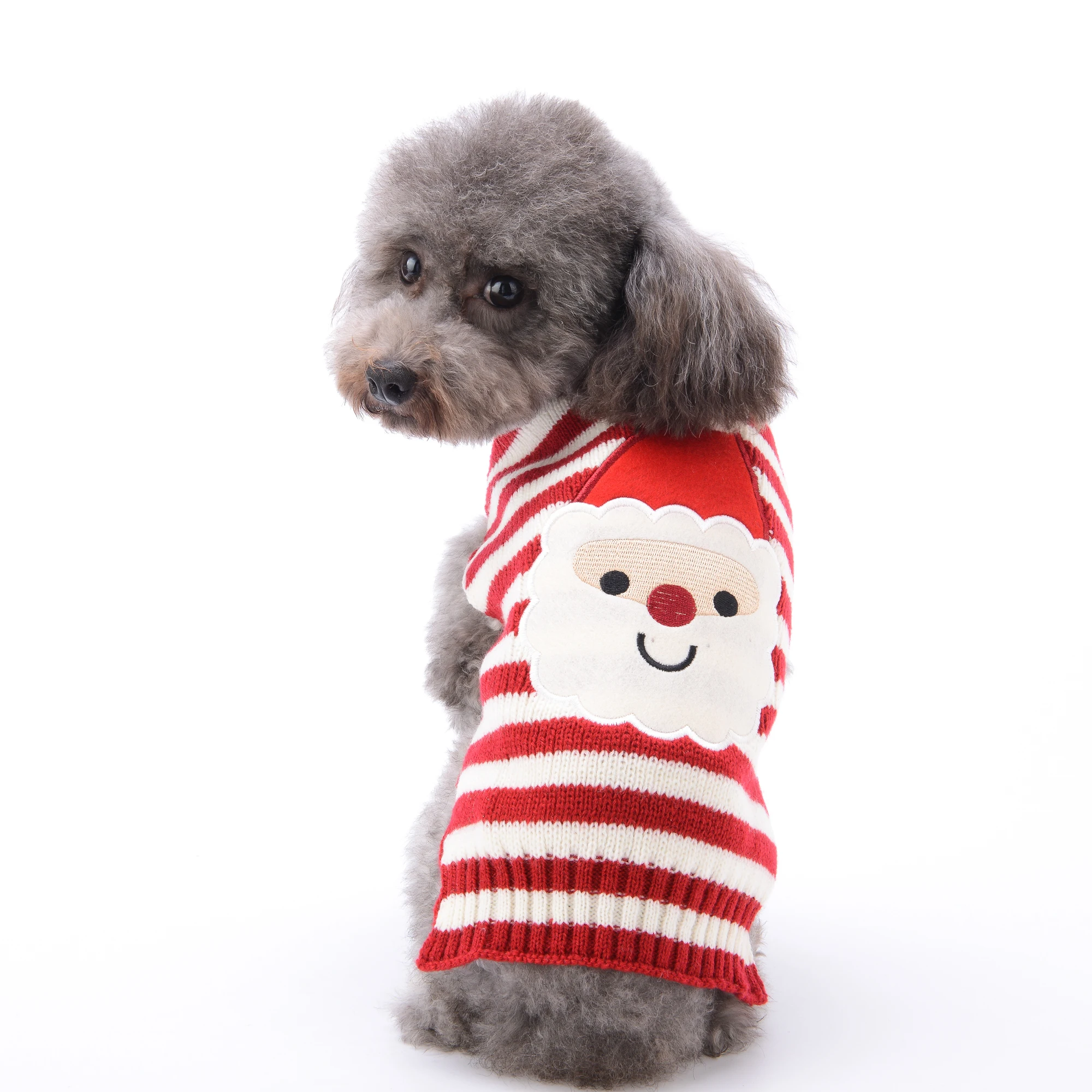 Зимний свитер для собаки жилет Рождественский лось Вязание кружевом «кроше» Джерси Кот свитер Одежда для домашних животных для щенков, чихуахуа Бульдог
