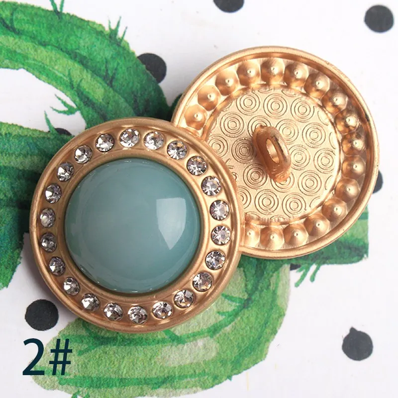 5pcs 25mm 7colors Metal style buttons Alloy garment accessories DIY materials,sewing Accessories wedding craft supplies - Цвет: H11-2